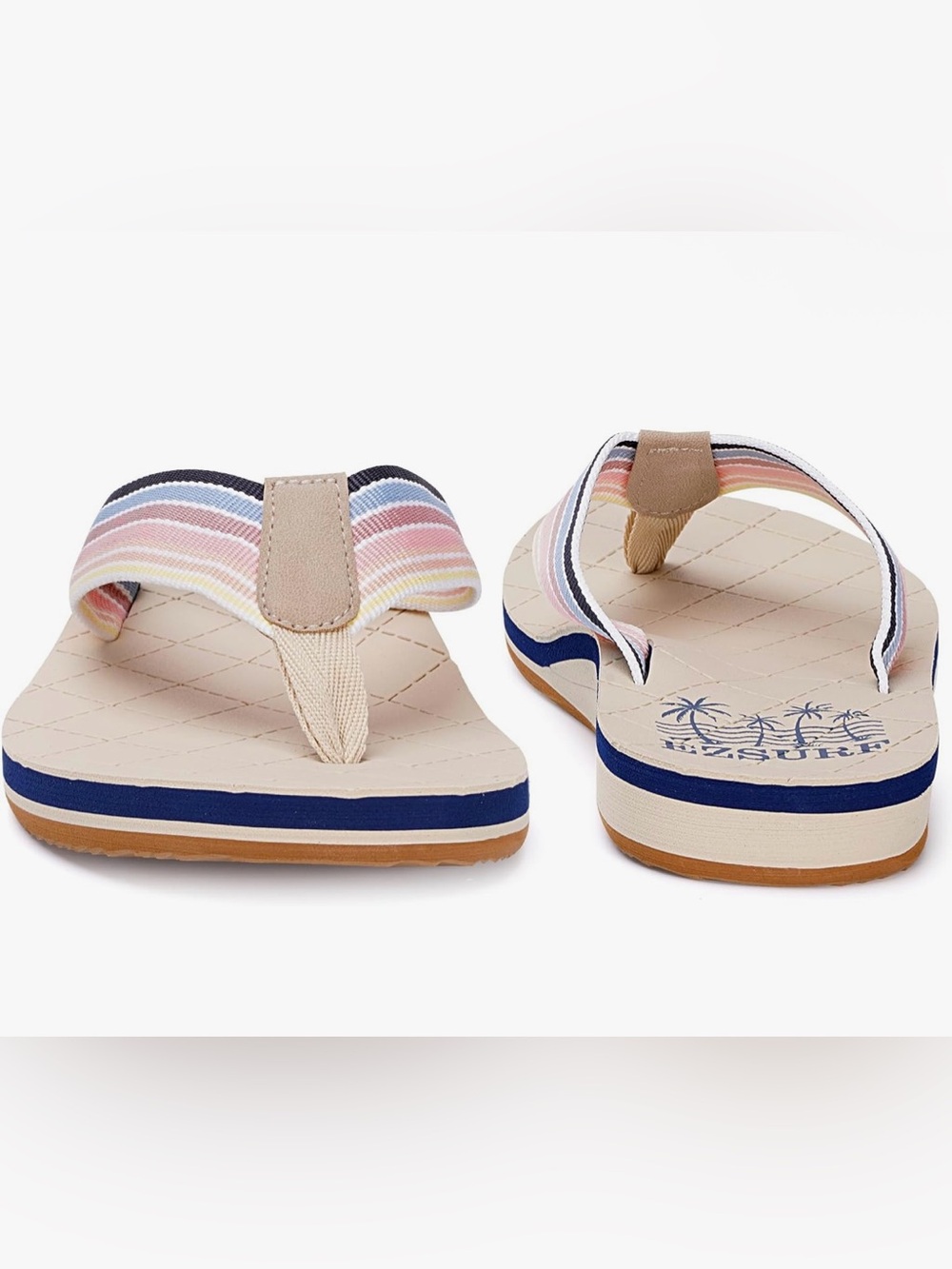 Womens Flip Flops Comfortable Summer Beach Slippers with Arch Support - Picture 3 of 6